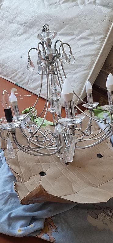 divar lampaları: Çılçıraq, 5 lampa, Metal — 2