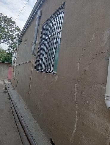 yasamalda evler: 1 otaqlı həyət evi - Plan: 1 otaq, mətbəx və sanitar qovşağı (ayrı — 2