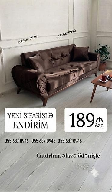 Divan, Yeni, Açılan, Bazalı, Parça, Ödənişli çatdırılma