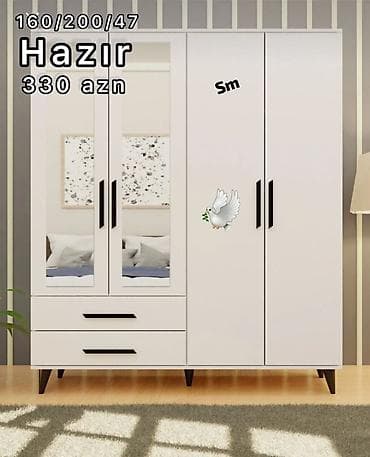 yeni mebel: Dört qapılı dolap. Yeni — 1