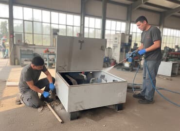 Yüksək təzyiqli yuma qurğusu (sənaye tipli) - Qapalı metal korpusda