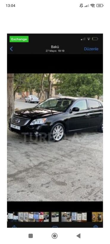 aston martin vanquish 5.9 at: Toyota Avalon – qara rəngli, sedan, avtomatik transmissiya. Əsas — 6