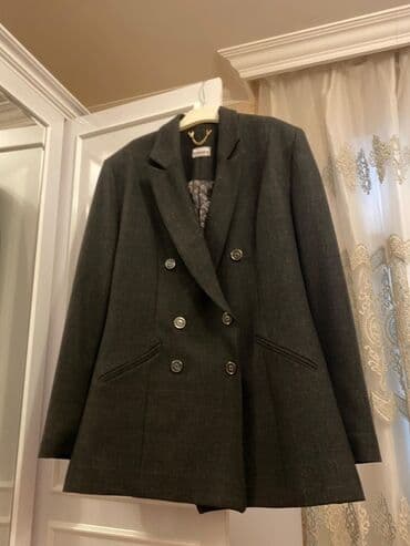 uzun jaketlər: MARI&MARİ “exclusive” 44 ölçü qadın jaketi - Rəng: tünd boz — 4