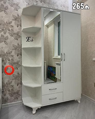 kukna mebel: Künc dolab, Dəhliz üçün, Paltar üçün, Açılan, Korpuslu, 2 qapılı — 1