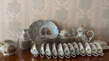 дистиллированная вода баку: Чайный набор, цвет - Белый, СССР — 2