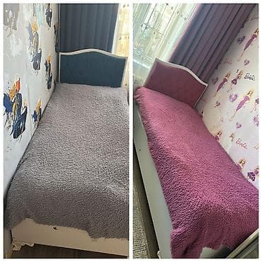 Oğlan və qız üçün, Çarpayı, Bazalı, Matras ilə, Siyirməsiz