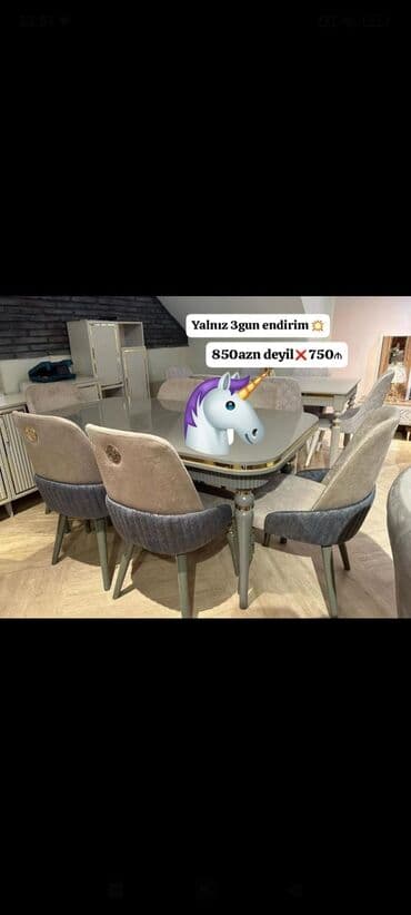 гостинные столы и стулья: Новый, Стол и стулья — 1