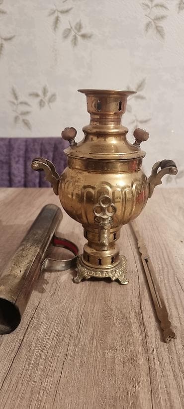 Misin samovar dəsti – bəzək və çay dəmləmək üçün klassik model -