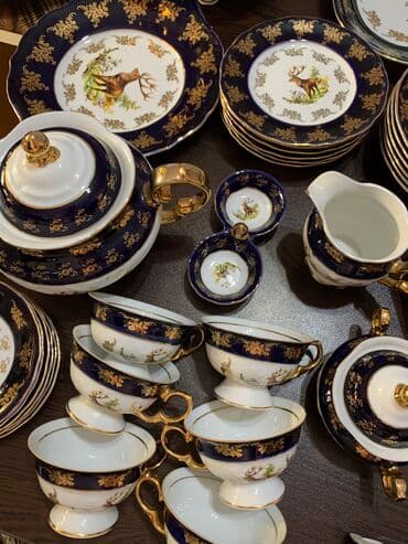 qab qacaq az: Boşqablar, rəng - Göy, Kobalt, Çexiya — 4