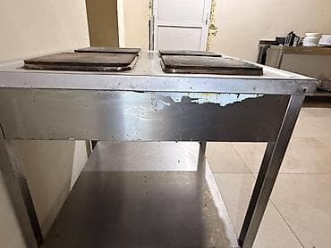 vitrin panel: Sənaye tipli 4 gözlü elektrik plitəsi - Korpus: paslanmayan polad — 1