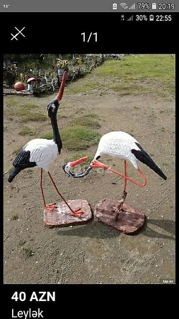 Fiqur, Metal, rəng - Ağ