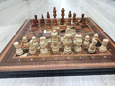 Şahmatlar: Sahmat uzunu 39sm eni 38 sm.icinde nerd oynamaq da olur.balaca olcude — 7