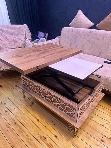 Digər mebel: Jurnal masasi satilir 130 azn. Hec bir problemi yoxdur. Acilib yemek — 3