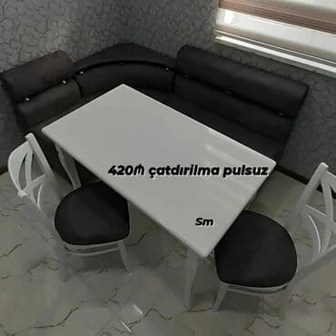 mətbəx ucun divan: Dördbucaq masa, Mətbəx üçün, Zəmanətli — 3