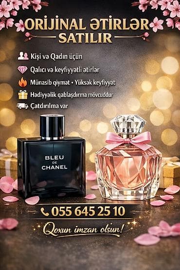 Kosmetika: Orijinal ətirlər satılır - Kişi və qadınlar üçün geniş seçim - Qalıcı — 1