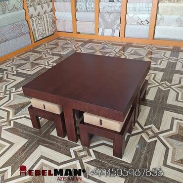 zilli baku: "Safiye" funksiyalı masa və oturacaq dəsti. İstər jurnal masası kimi — 2