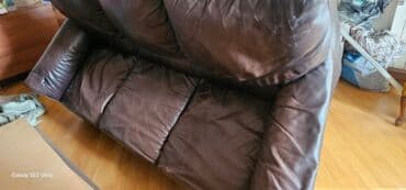 divan 2 əl: Divan, İşlənmiş, Açılmayan, Dəri, Çatdırılma yoxdur — 3