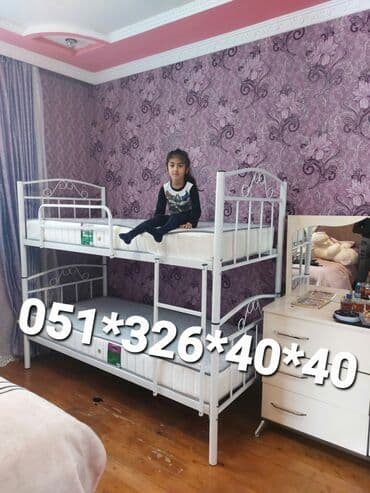 tek çarpayı: Oğlan və qız üçün, Yeni, Çarpayı, Matras ilə, Siyirməsiz — 2