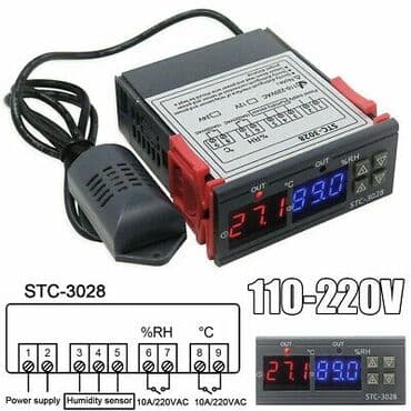 i̇nqibator: Nəmişlik ve istilik tenzimleyici stc-3028 🔹2 ekranlidir 🔹12v və 220v — 2
