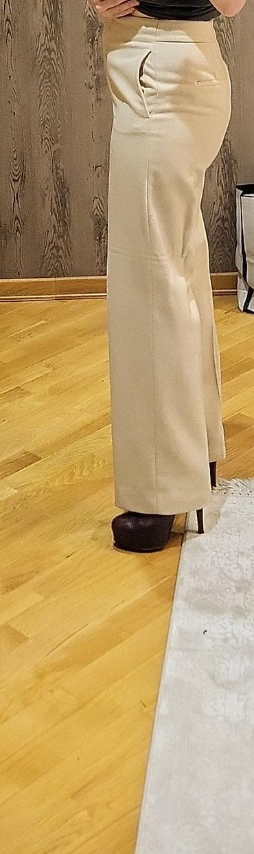 Şalvar, Massimo Dutti, rəng - Bej