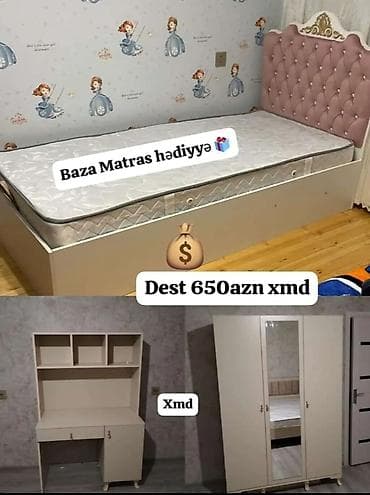 dolab kupe: Oğlan və qız üçün, Yeni, Təknəfərlik çarpayı — 1