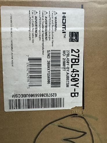 lg v40: LG 27BL450V-B – 27" IPS monitor Xüsusiyyətlər: - Ekran: 27 düym, IPS — 3