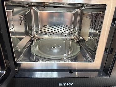 corek sobası: Mikrodalğalı soba Simfer, Quraşdırılan, Mikrodalğalar ilə, rəng - Qara, İşlənmiş — 2