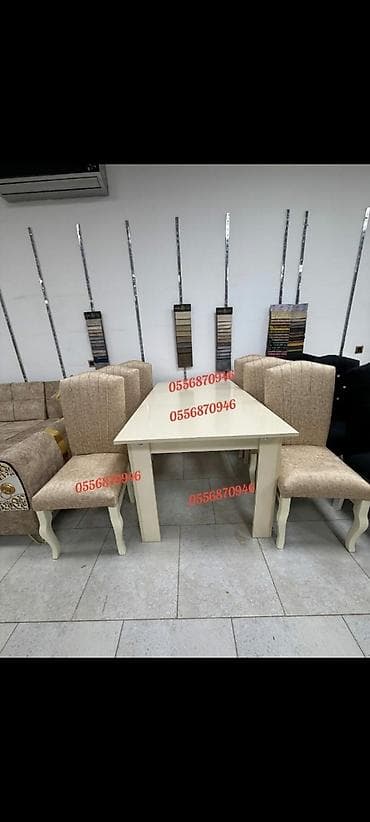 hamam vanasl: Qonaq otağı üçün, Yeni, Açılmayan, Dördbucaq masa, 6 stul — 5