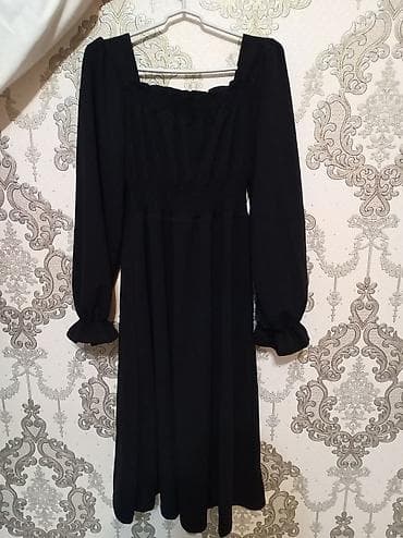 xonça aksesuarları: Qara uzun don - Model: Klassik qara don, kvadrat yaxalı. - Uzunluq — 1