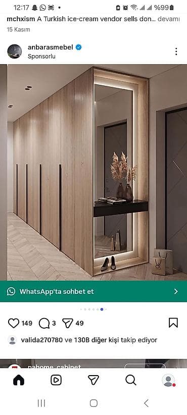 ikinci əl mətbəx stolu: Düz dolab, Mətbəx üçün, Paltar üçün, Açılan, Quraşdırıla bilən, 6 qapı — 3