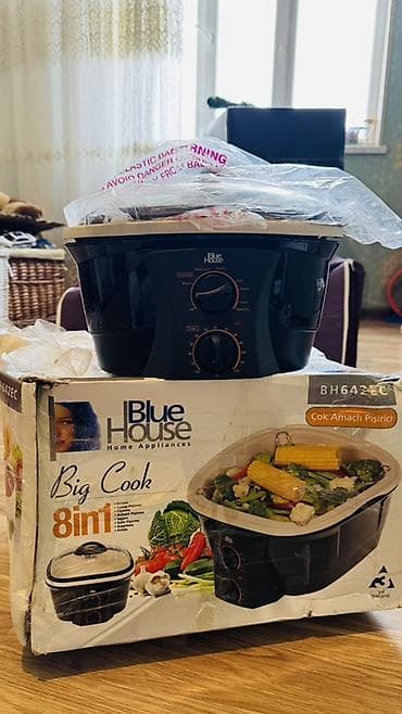 Tel: 099-597-75-75 Blue House Big Cook 8-in-1 çox məqsədli bişirici