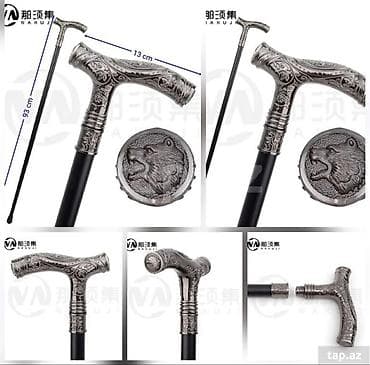 çəliklər: Eksklyuziv dizaynlı əl ağacları (əsalar) Məhsul təsviri: - Qara — 6