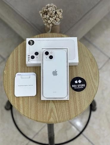 i̇phone gence: IPhone 13, 128 GB, Ağ, Zəmanət, Simsiz şarj, Face ID — 1