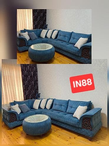 bufik: Künc divan, İşlənmiş, Açılan, Bazalı, Parça, Çatdırılma yoxdur — 1