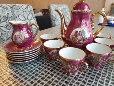 cay daslari: Çay dəsti, rəng - Çəhrayı — 2