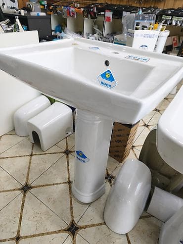 canaqlar: NOOR brendi keramik ayaqlı əlüzüyü (lavabo) - Material: yüksək — 1