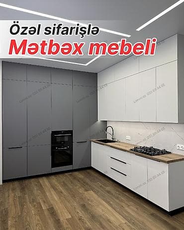 Özəl sifarişlə mətbəx mebeli - Fərdi ölçü və planlanma: Tavandan