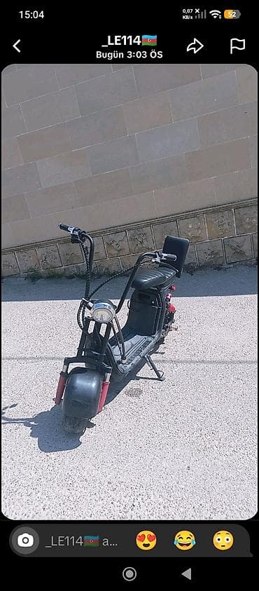 moped: Electric bike 55-60 sürət heçbir problemi yoxdur 1-2-3 skorus arxa — 8