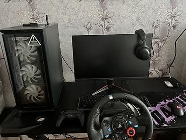 Oyun kompüteri logitech g29 rul stol stul satılır (monitor xaric)