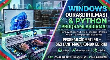Windows quraşdırılması və Python proqramlaşdırma xidməti - Windows