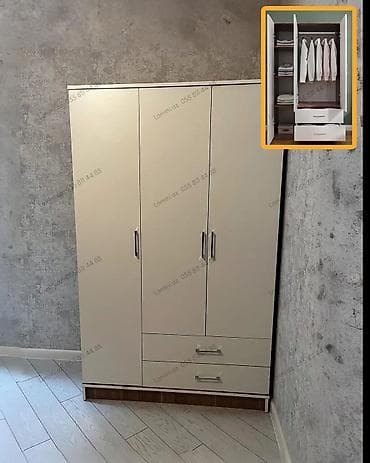 borular: 3 Qapılı Dolab Geyimlərinizi nizamlı saxlamaq üçün geniş tutumlu və — 1