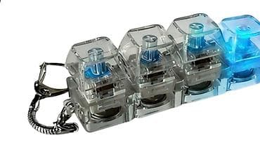 Breloklar: Şəffaf korpuslu, modul tipli mexaniki klaviatura açarları üçün — 1