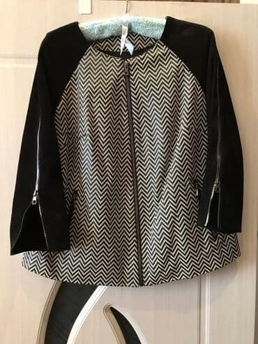 Куртка женская . Чистая кожа, рукава замш. Размер L . Новая