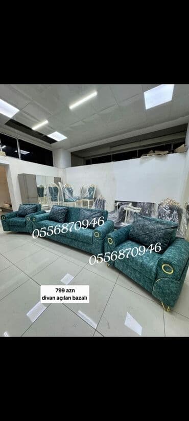 metbex ucun divan: Divan, Qonaq otağı üçün, Parça, Bazalı, Açılan — 21