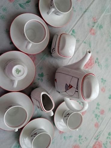 Çay dəsti, Keramika, 6 nəfərlik, Almaniya — 10