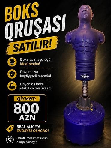 en ucuz boks torbası: Boks qruşası – Green Hill markalı sərbəst dayanan maneken tipli döyüş — 1