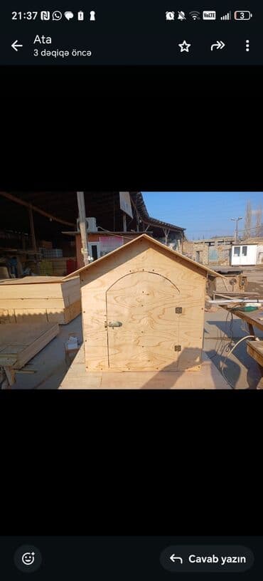 домик для собаки: İt damı itler qeşey qış veya yay ucun yuvadır yayda serin qışda isti — 2