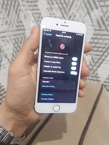 kondisioner sekilleri: IPhone 7, 128 GB, Gümüşü, Barmaq izi — 5