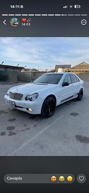 Avtomobil satışı: Mercedes-Benz C-Class (W203) sedan – ağ rəng Xüsusiyyətlər: - — 8