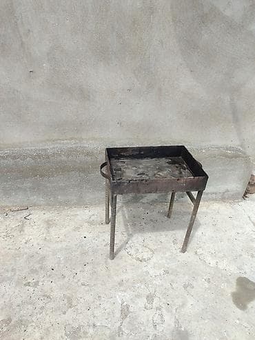 Nerj piknik üçün manqal ölçüsü 48x35x8 yerdən hündürlüyü 58